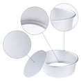 thumbnail image 3 of Baking Sheet Pan Set of 2, Warp-Resistant Nonstick Round Cake Pan, Thick Sheet Pans for Baking, Cookie Sheets for Oven Cooking Silver 8.6*7.4*3in, 3 of 6