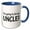 Blue/White, variant on 3drose, Im Going to Be an Uncle Black, 11oz Two-tone Green Mug