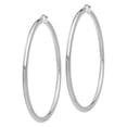 thumbnail image 2 of FB Jewels 10k White Gold 3mm Round Hoop Earrings, 2 of 3