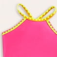 thumbnail image 5 of ZHOGXU Kids Girls Bkinini Sets Sleeveless Halter Neck Color Block Top And Shorts Comfortable Fashion Swimwear Beachwear For Pool Beach,Hot Pink,4-5 Years, 5 of 8