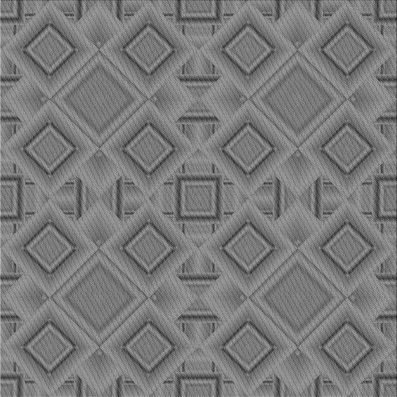 Ahgly Company Machine Washable Indoor Square Transitional Ash Gray Area Rugs, 5' Square