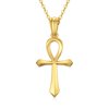 SISGEM 14K Cross Pendant Necklace, Religious Charm Traditional Design Cross Necklace, Fine Jewelry Gifts for Wife, Mom, Girlfriend, 16+2''