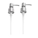 thumbnail image 4 of Inteprter 2pcs Lotion Dispenser Heads Hand Pump 304 Sink Nozzles Shampoo Soft Soap Foam Manual with Supply Tube Nozzle Stainless Steel 2piezas, 4 of 6