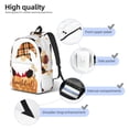 thumbnail image 4 of Naloa Autumn Gnomes-1 Canvas Backpack for Men Women Rucksack Casual Travel Daypack College Tote Satchel Bookbag for Teens-Small, 4 of 7