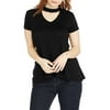 V-Neck with Choker Band Top