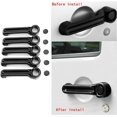 thumbnail image 5 of kit De Cobertura De Poigne De Porte Et De Hayon Noir Para Jeep Wrangler Jk 2007-2018 / Jeep Liberty 2008-2012 / Dodge Nitro 2007-2011, 5 of 5