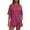 Hot Pink_#02, variant on Sewkxo Two Piece Sets for Women Summer Lounge Short Sets Short Sleeve Crew Neck Sweatsuit with Pocket,Blue 2XL