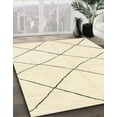 thumbnail image 3 of Ahgly Company Machine Washable Indoor Square Abstract Khaki Gold Area Rugs, 6' Square, 3 of 7