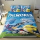 thumbnail image 1 of Palworld Conjunto de sábanas temático, trío de piezas, cómodo y amigable con la piel, diseño único, regalo de decoración para el hogar para familiares, amigos y fans, 90 cm * 190 cm, 1 of 6