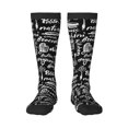 thumbnail image 1 of Fotbe Pasta Bacon Calcetas Divertidas Estampadas para Hombre y Mujer, Calcetas de Algodón hasta la Rodilla para Caminar, Correr, Enfermería y Embarazo, 1 of 6