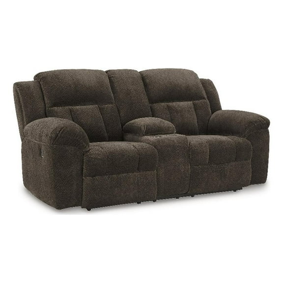 Signature Design by Ashley Furniture Frohn Chocolate Reclining Loveseat
