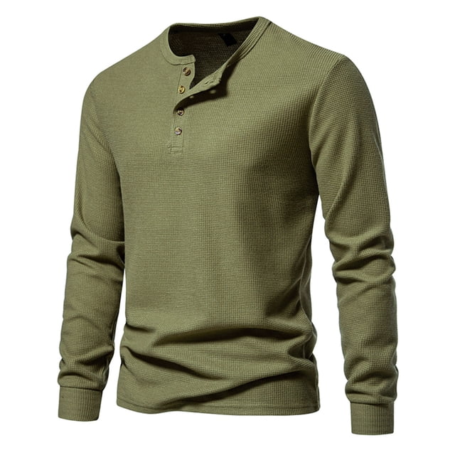 Blusas y camisas de manga larga y cuello redondo para hombre, pulóveres casuales, camisetas de manga larga y cuello redondo, blusas para hombre.