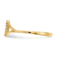 thumbnail image 2 of Real 14kt Yellow Gold CZ Heart Ring Size: 7; for Adults and Teens; for Women and Men, 2 of 4