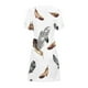 thumbnail image 5 of Vestidos Para Mujer Vestidos Casuales Adelgazamiento Empate en La Espalda Impreso Mangas Cortas Vestido de Hombros Descubiertos Odeerbi ODB158201, 5 of 5