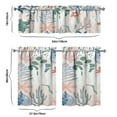thumbnail image 6 of Bohemian Floral Kitchen Curtains 36 Inch Short - 3 Panel Vintage Farmhouse Set with Wildflowers & Sunshine, Rod Pocket Window Treatment for Spring Summer, 6 of 6