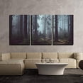thumbnail image 2 of wall26 Canvas Print Wall Art View of Foggy Misty Pine Tree Forest Nature Wilderness Photography Modern Art Rustic Scenic Relax/Calm Multicolor for Living Room, Bedroom, Office - 16"x24"x3, 2 of 3