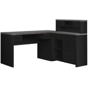 Monarch Specialties Computer Desk, Corner, L Shape, Work, Laptop, Black And Grey Laminate