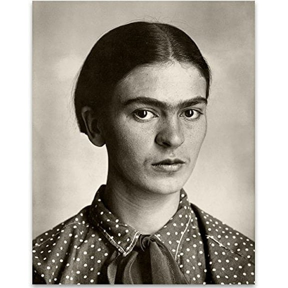 Lone Star Art Frida Kahlo Portrait - 11x14 Unframed Print - Perfect Vintage House Decor