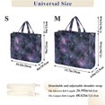 thumbnail image 2 of FORMRS Womens Corduroy Tote Bag Crossbody Shoulder Purse Handbag with Detachable Strap, Purple Sky Pattern, 2 of 7