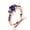 Rose Gold, variant on Fuchsia Zircon Color Diamond Ring Simple