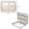 thumbnail image 5 of SeaFlo Boat Access Hatch 315-440-01 | 17.3 x 12.4 Inch White ABS, 5 of 6