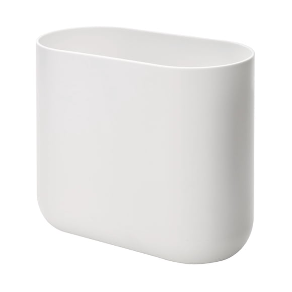Papelera iDesign The Cade Collection Slim Oval White