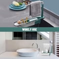 thumbnail image 4 of Expandable sink organizer large capacity green kitchen storage, 4 of 4