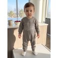 thumbnail image 3 of Cjfdfy Newborn Baby Boy Fall Outfit Mommy's Bestie Printed Long Sleeve Jumpsuit Baby Take Home Outfit Infant Cute Coming Home Clothes 0-18M, 3 of 9