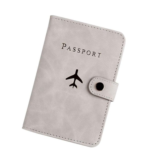 Estuche Para Pasaporte De Uva Parejas Para Viaje Paquete De Tarjetas De Cuero PU huangjie unisex