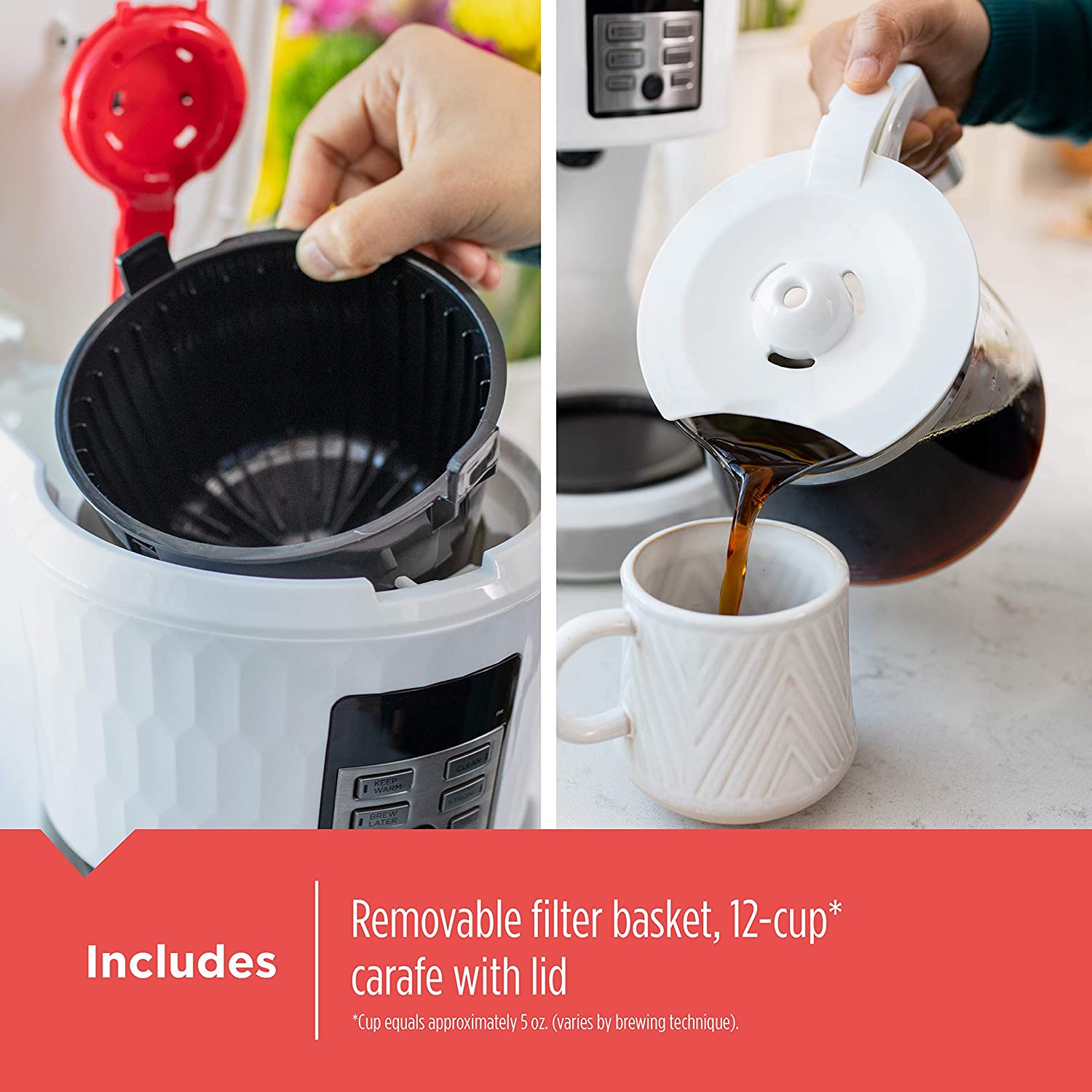 BLACK+DECKER 12Cup Programmable Coffee Maker with Vortex Technology