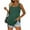Green, variant on Patlollav Ladies Tops Womens Blouses Solid Square Neck V-Neck Summer Sleeveless Tank Tops