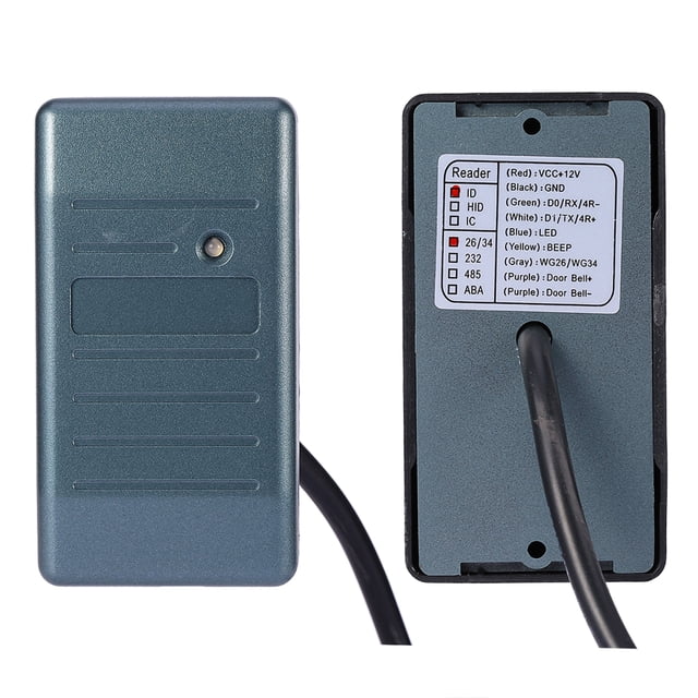 Lector de tarjetas IC a prueba de agua, seguridad para lector de tarjetas RFID EM W Lector de control de acceso con tarjeta de identificación Rendimiento de alta gama