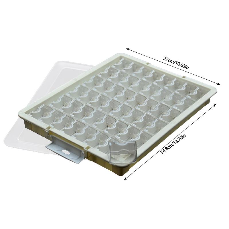 Aellinatey Multi Compartment Bead Storage Case Clear Cover Jewelry Accessories Organizer