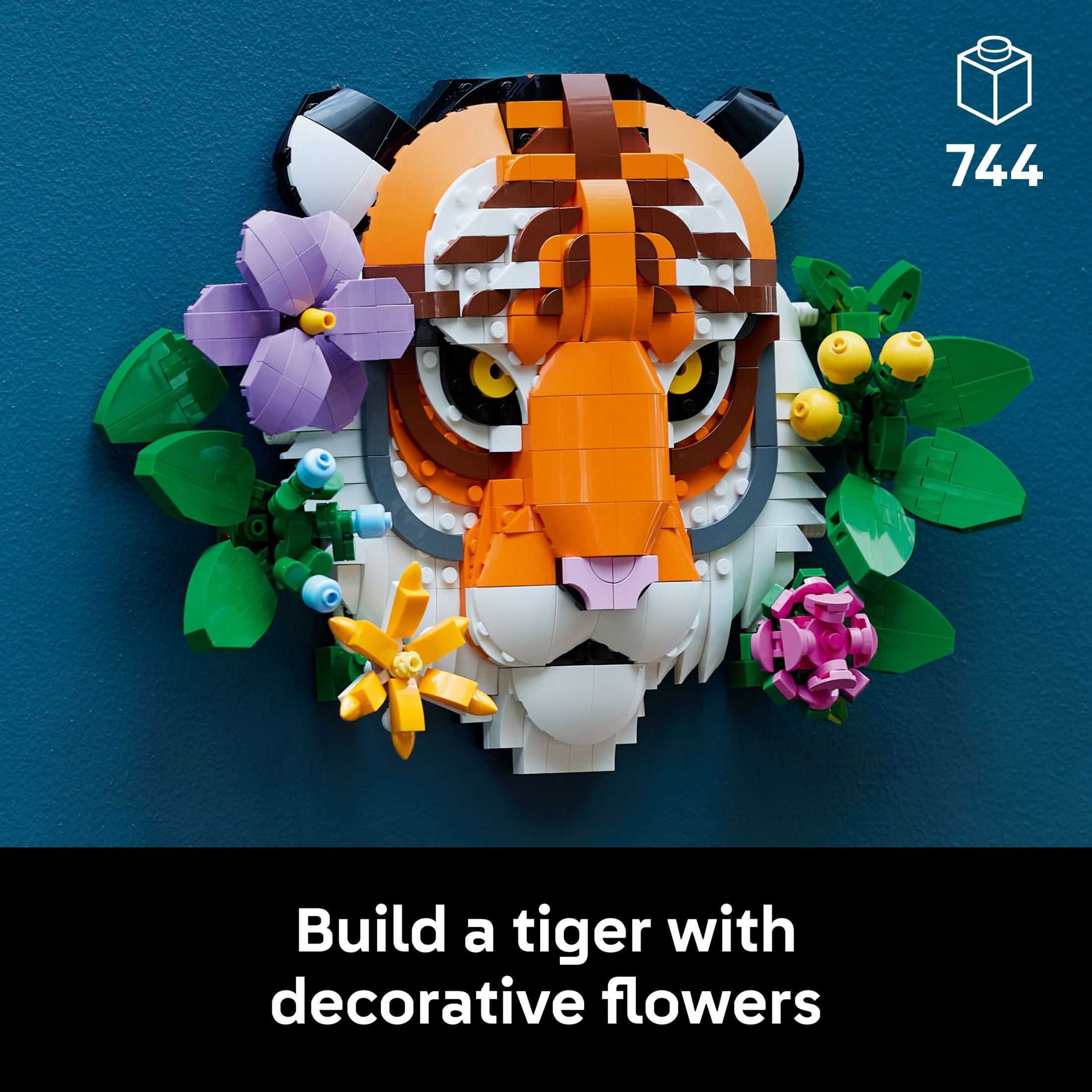 LEGO Art The Fauna Collection – Tiger,  Building Set for Adults 18+ - New Home or Housewarming Gift Idea - Collectible DIY Kit for Men and Women Who Enjoy Arts and Crafts - 31217
