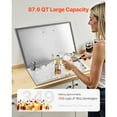thumbnail image 2 of KFFKFF Drop in Ice Chest, 28"L x 16"W x 17"H Stainless Steel Drop in Cooler, 87.6 Quart Commercial Ice Bin with Flip Lid for Outdoor Kitchen Patio Bar, Drain-pipe Set Included, for Cold Wine Beer, 2 of 9