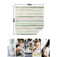 thumbnail image 5 of Green Pink Stripes Cloth Napkins Washable Set of 2, Gradient Geometric Smear Art Paint Reusable Dinner Table Napkins Cloth Bulk for Weddings Kitchen Restaurants Hotel Events Parties 20 x 20 Inch, 5 of 9