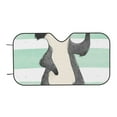 thumbnail image 7 of Fotbe Cute Raccoon Car Windshield Sunshade | Sun Visor Protector Front Window Shade, Keeps Out UV Rays, Keeps Your Vehicle Cool-Medium, 7 of 7