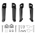 thumbnail image 1 of Reposapiés delanteros traseros para Yamaha YZF R1 2002-2014 R6 2003-2012 04 09 10 (negro) (negro), 1 of 1