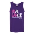 thumbnail image 2 of Faith Jesus Believe Awareness Mens Graphic Tank Top, Purple, Medium, 2 of 3