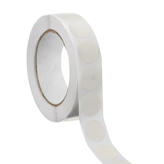 1000pcs White Round Stickers Roll 0.5 Inch Self-Adhesive Coding Label
