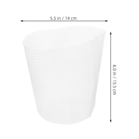 Hemobllo 10Pcs Outdoor Planter Pot Liner Insert Plastic Transparent Plant Basket Liners