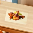 thumbnail image 3 of 50pcs Disposable Wood Sheet Food Plate Liner Greaseproof Appetizer Holder Food Packing Wood Sheet, 3 of 6