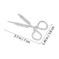 thumbnail image 2 of Mobutofu 3PCS Girls Hair Barrettes Scissors Hairpin Golden Rhinestone for Wedding Women, 2 of 8