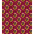 thumbnail image 3 of Autumn Damask Duvet Cover Set, Floral Theme Inspired Ethnic Oriental Motifs Illustration, Decorative 3 Piece Bedding Set with 2 Pillow Shams, Queen Size, Dark Magenta and Multicolor, by Ambesonne, 3 of 3