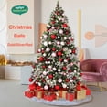 thumbnail image 4 of Adornos navideños de bolas doradas, plateadas y rojas, 6, 8, 10 y 12 cm, de PVC, para colgar en el árbol de Navidad, decoración navideña, regalos para fiestas de Año Nuevo, 4 of 5