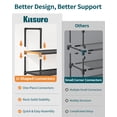 thumbnail image 6 of Kitsure Tall Shoe Rack - 10-Tier Shoe Organizer with Removable Shelves, Space-Saving Shoe Rack for Closet, Entrance, Bedroom, 16.9" x 11.5" x 68.0", Black, 6 of 10