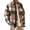 Brown, variant on Mens Flannel Shirts Casual Button Down Long Sleeve Plaid Shirt with Pockets