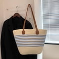 thumbnail image 6 of Kukuzhu Straw Beach Bag, Summer Woven Tote Bag Shoulder Handbag Straw Purses and Handbags for Women Vacation, 6 of 7