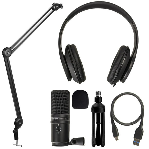 Zoom ZUM2 USB Podcast Mic Pack With ZUM2 Mic and Stand Bracket for