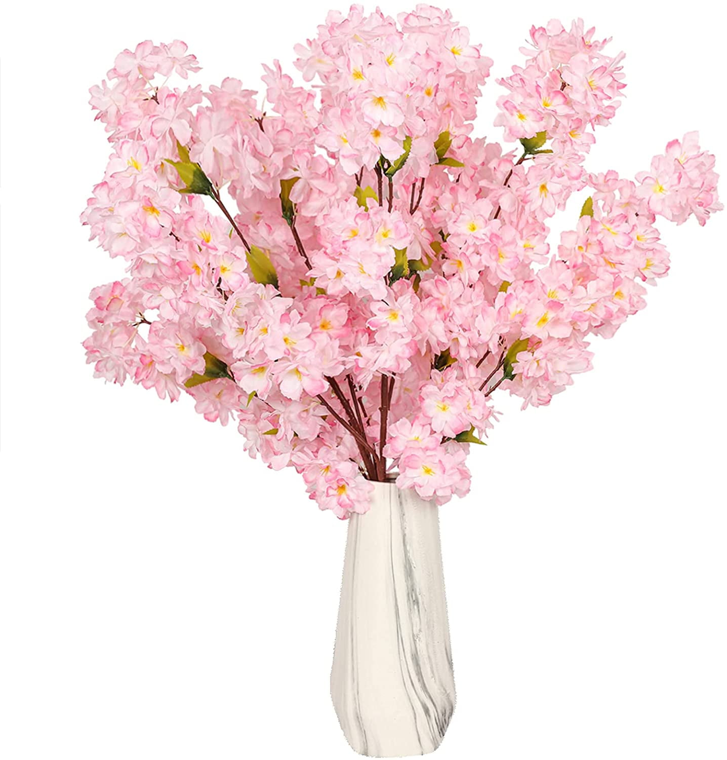 Case Artificial "silk" Cherry Blossom Flowers  Petals Pink/Cream 